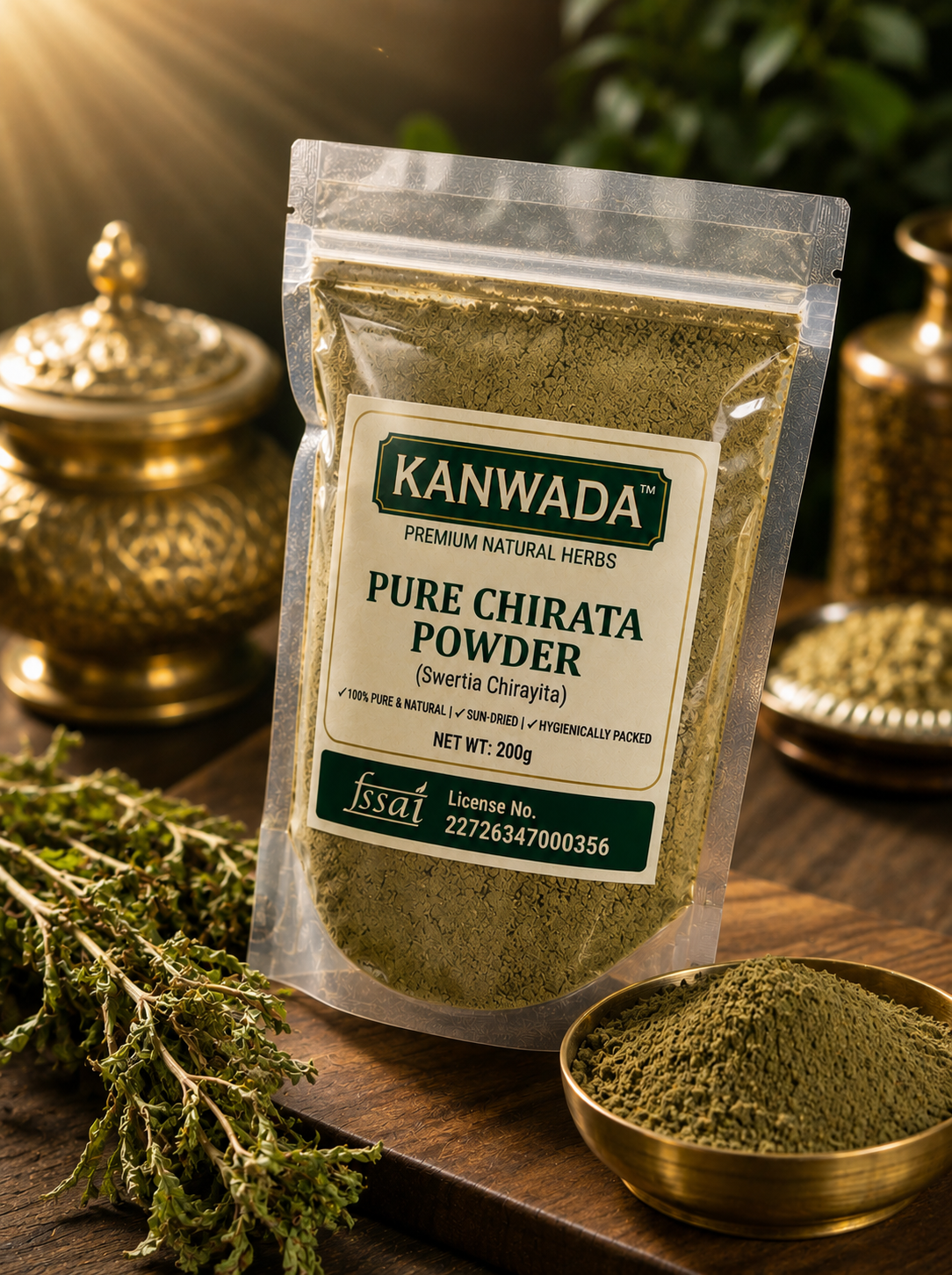 KANWADA™ Pure Whole Chirata Powder - 200g
