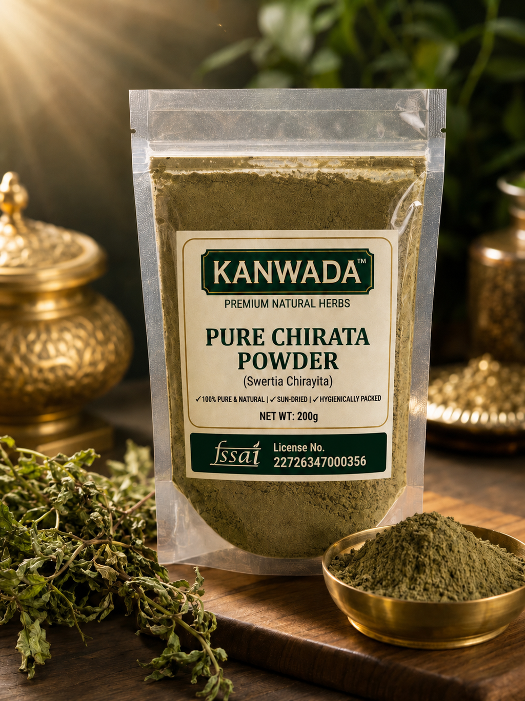 KANWADA™ Pure Whole Chirata Powder - 200g